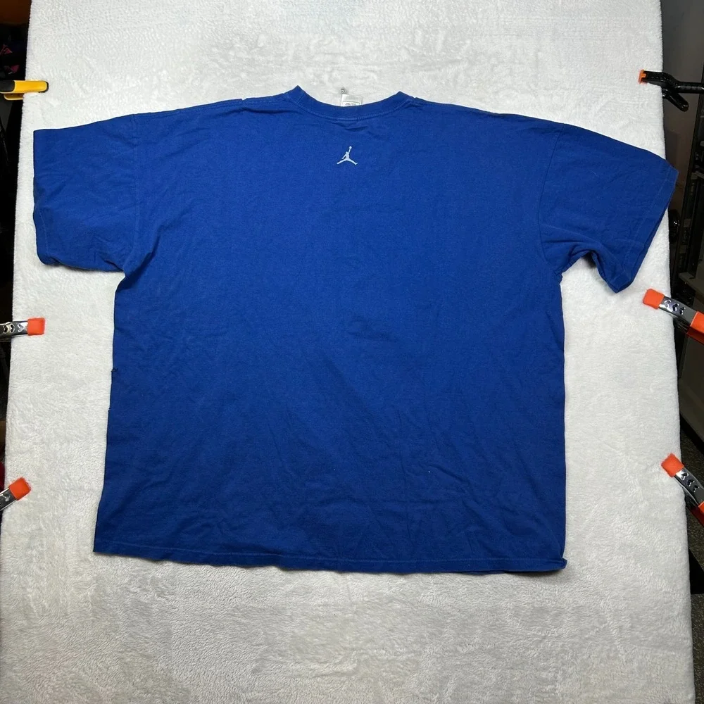 Vintage Jordan Respect 23 T-Shirt Men's Blue Graphic Short Sleeve‎ Y2K - 3XL